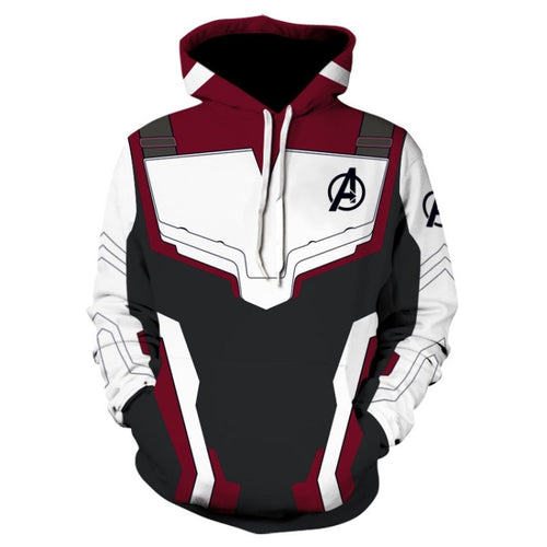 The Avengers 4 Endgame Quantum Realm Cosplay Costume Hoodies Men Hooded Avengers Zipper End Game Sweatshirt Jacket