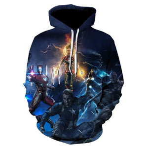 The Avengers 4 Endgame Quantum Realm Cosplay Costume Hoodies Men Hooded Avengers Zipper End Game Sweatshirt Jacket