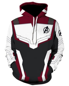 The Avengers 4 Endgame Quantum Realm Cosplay Costume Hoodies Men Hooded Avengers Zipper End Game Sweatshirt Jacket